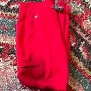 Figs red jogger pant size XS Petite